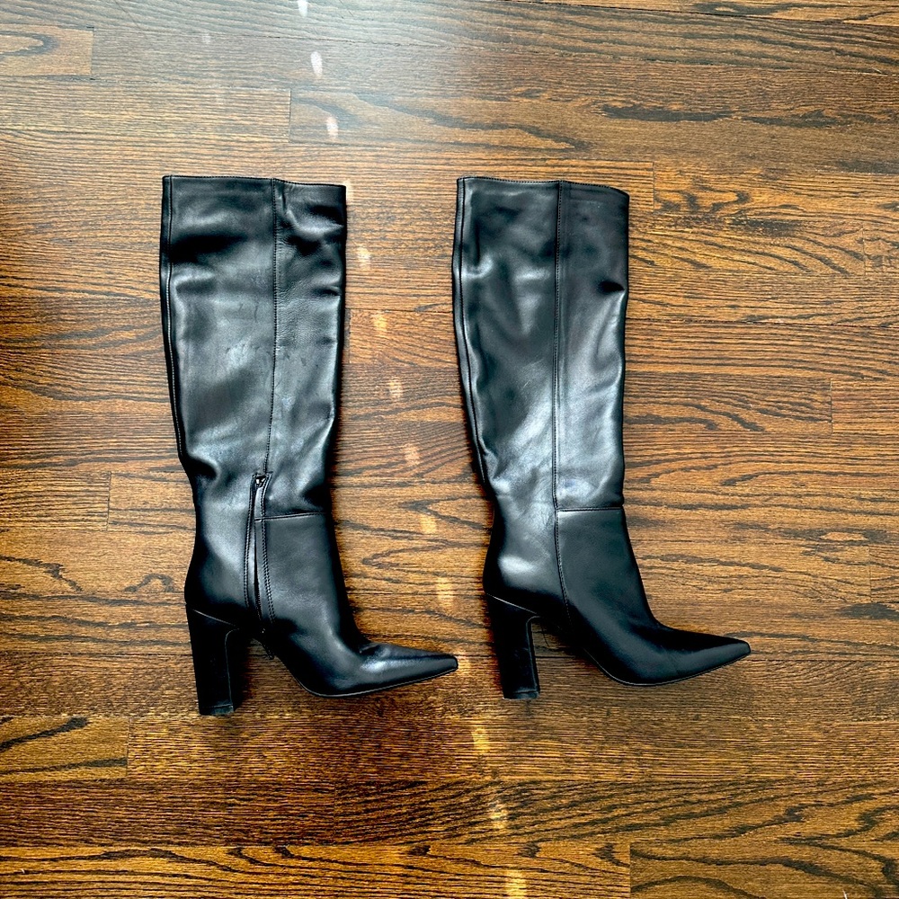 Black Knee High Boots